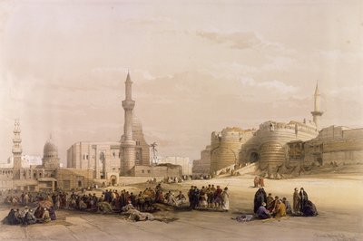 La entrada a la ciudadela de El Cairo, de Egipto y Nubia, Vol.3 de David Roberts